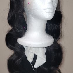 Lace front Human hair Pre Plucked body wave with Baby Hair 26'