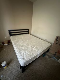 Queen Bed frame & mattress