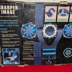 New - Sharper Image BBQ Light  & Fan $20