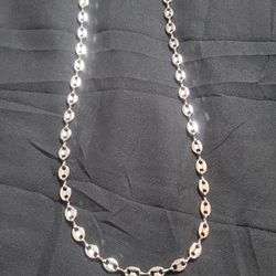 Silver Mariner Puffed Link Chain