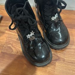 Girls Black Boots BeBe