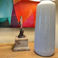 "Tear Catcher"  1886 Victorian Perfume Bottle & Figural Stand