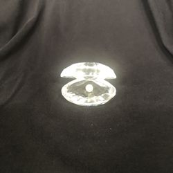 Lalique Clam Shell With Pearl Signed 