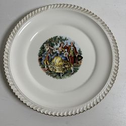 Vintage French Cottage Core Decor Ceramic Plate
