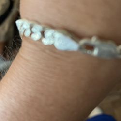 Silver925 Cuban Link Bracket Diamond Cut 