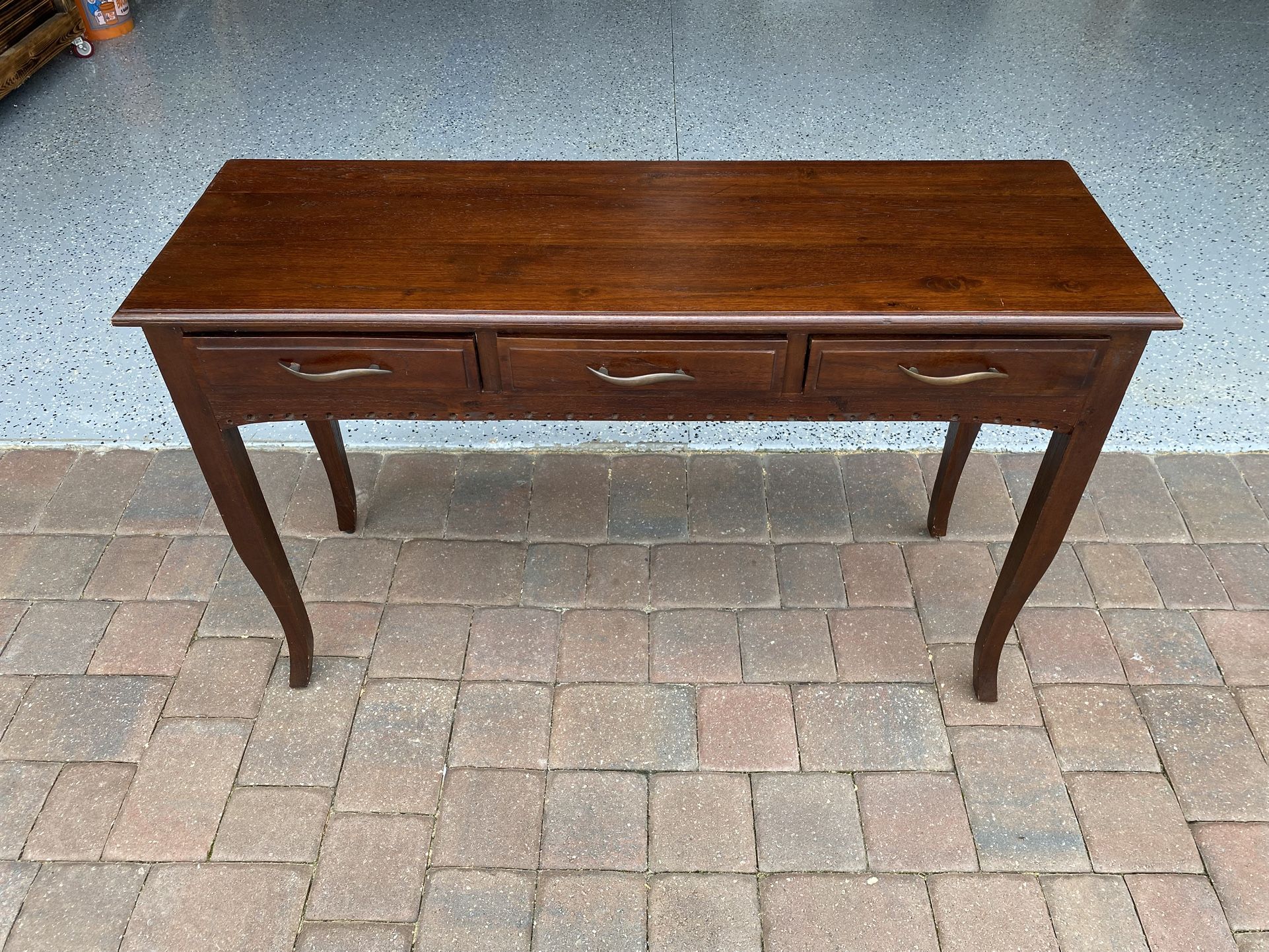 Teak Wood Behind The Couch Table