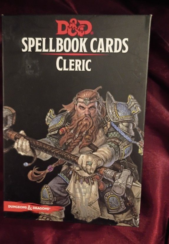 Dungeons And Dragons Spell Book Cards Cleric