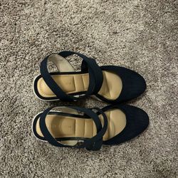 Tommy Hilfiger, Heels, Navy Blue, Size 9