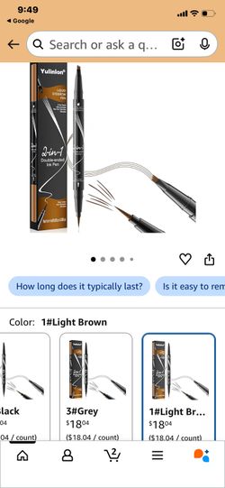 2 In 1 Liquid Eyebrow Pen