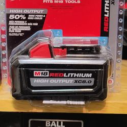 Milwaukee M18 High Output 8.0Ah Battery Pack..$100..Firm On Price.. Brand New.. Pickup Only...