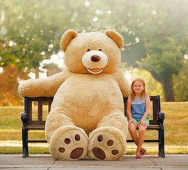 HUGFUN 93" BEAR - BLONDE