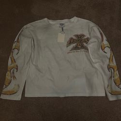 Vale White Thermal Tee Size Small