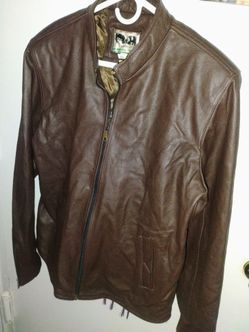 Men genuine leather jacket XL pickup only cash