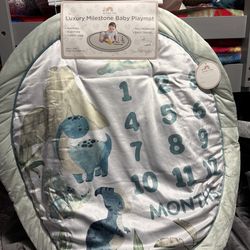 Dinosaur milestone playmat