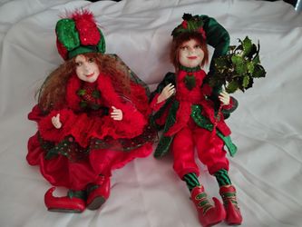 Vintage Collectible Elf Doll Bundle
