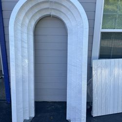 Staggered Wooden Arch 2 Pieces $740 7ftx4ft 