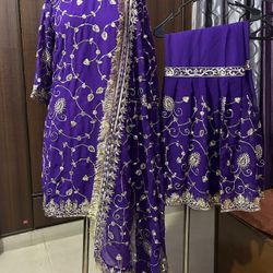 Purple Indian dress 