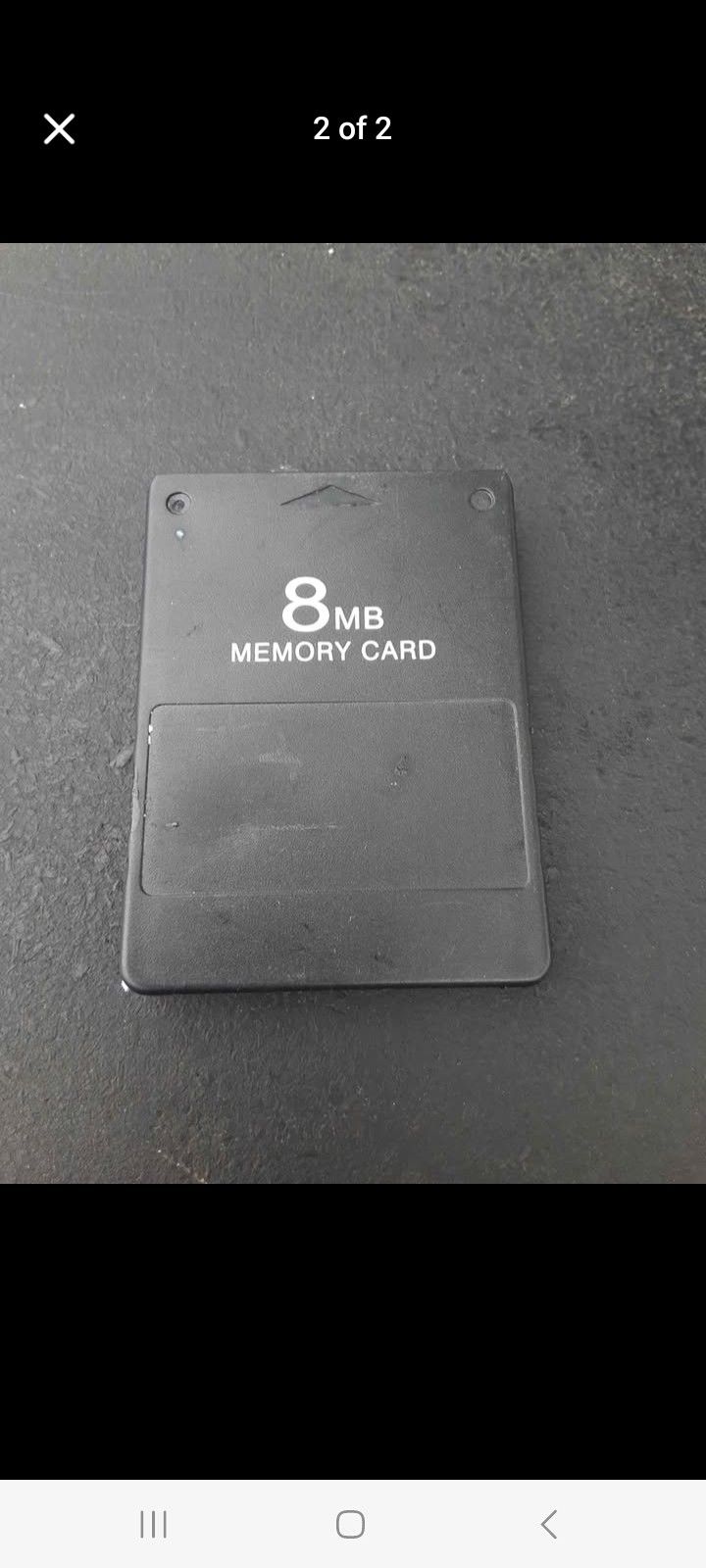 PS2 8mb memory card $15 with SAME DAY SHIPPING 