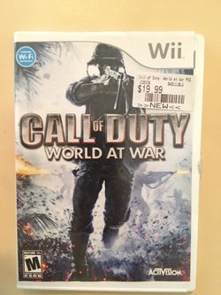 Nintendo Wii call of duty