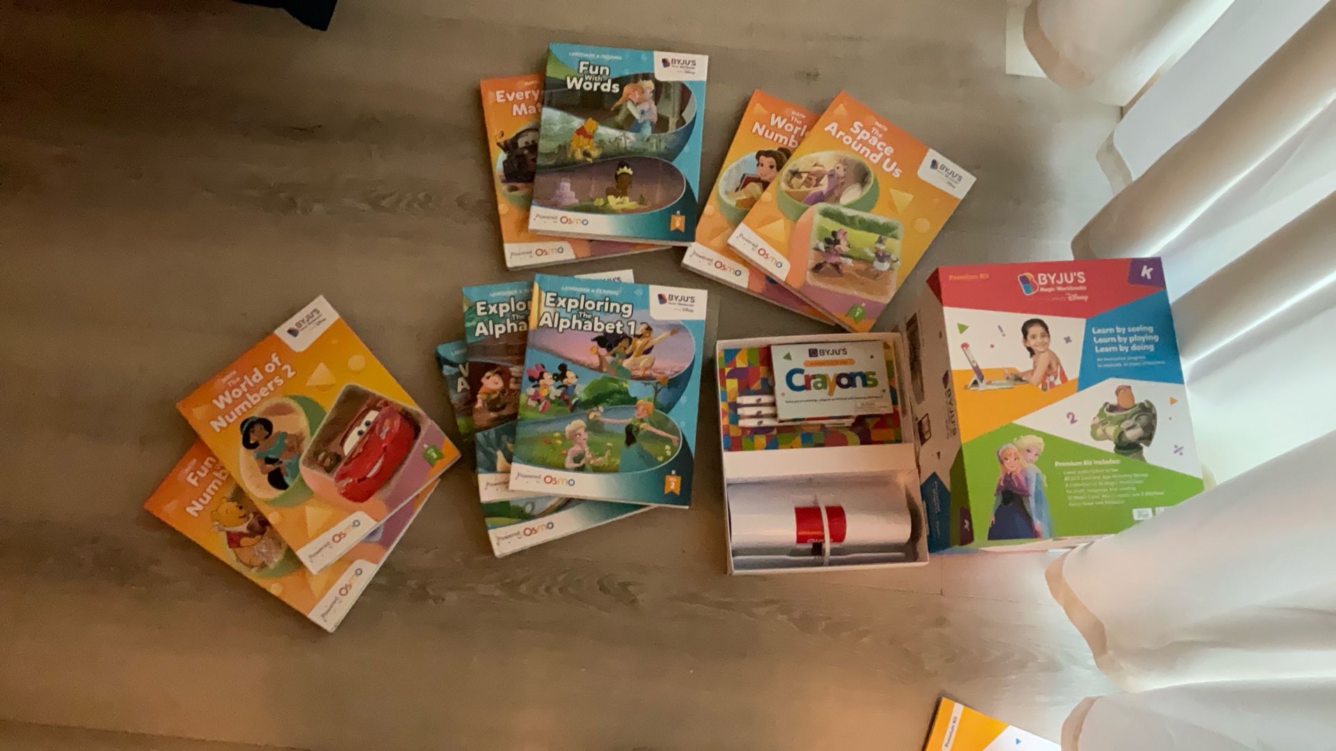 Byju’s Magic Workbooks Disney Kindergarten Ages 4-6 With Osmo Base For Apple