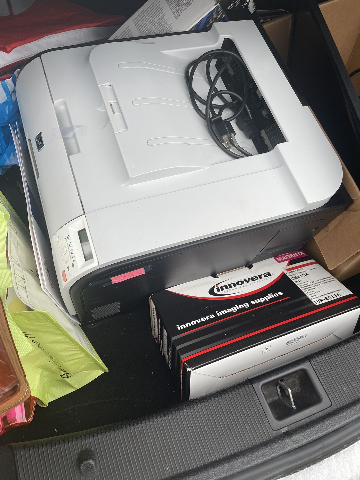 Printer And Computer Screen 