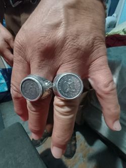 #1  1940's Dos Pesos Sterling Silver Estados Unidos Mexicanos Coin Ring - Made in Mexico