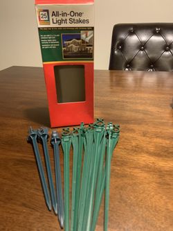 Christmas light stakes, 14.
