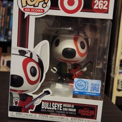 Ad Icons: Bullseye Dressed As Eddie Munson Funko Pop!