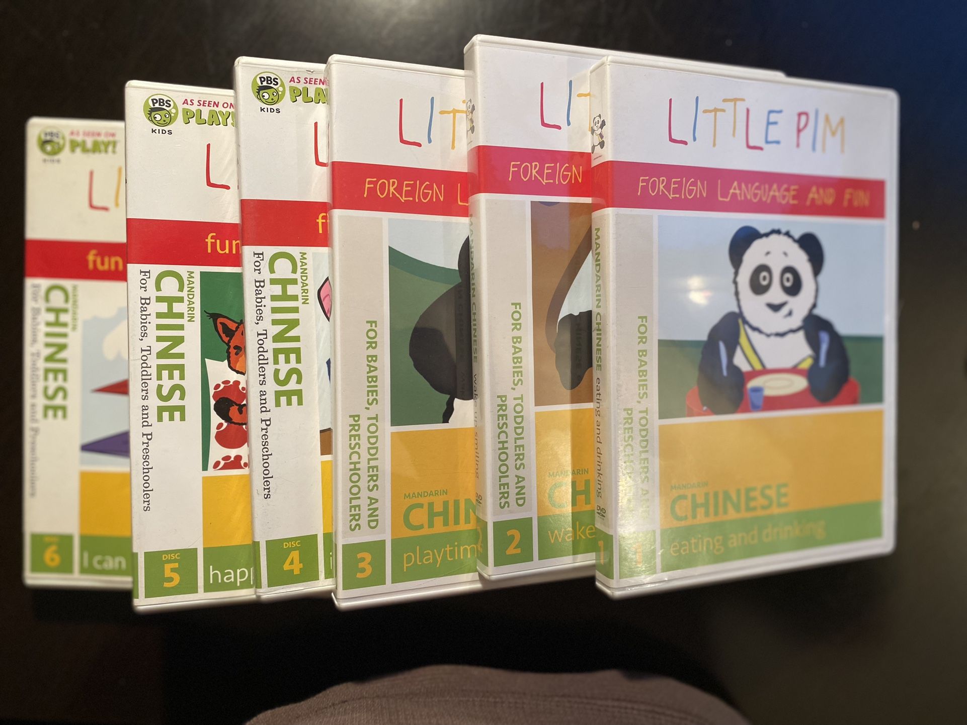 PBS Kids little pim learn Mandarin Chinese Language 6 dvd complete Set