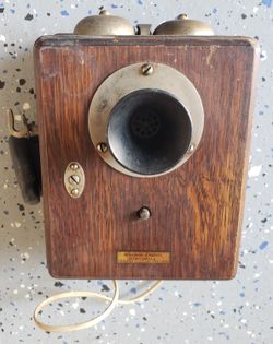 Antique Western Electric Wooden Intercom Phone