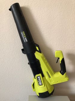 Ryobi One+ 18V Brushless 110 MPH 350 CFM Cordless Variable Speed Jet Fan Leaf Blower TOOL ONLY
