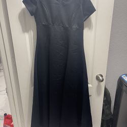 Long Black Grad Dress