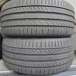 (2) 255 40 21 Continental Tires 