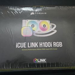 Corsair iCUE H100i RGB Liquid CPU cooler - QX120 RGB Fans white CW-(contact info removed)-WW