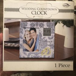 Wedding Countdown Clock And Picture Frame