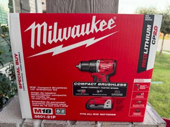 Milwaukee M18 Compact Brushless 1/2" Drill/Driver Kit
