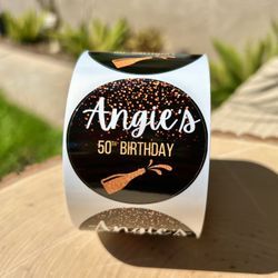 LABELS FOR BUSINESS advertising on Cups Drinks Hydro Flasks Cosmetics Party Goody Bags