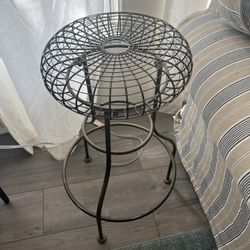 Cool Metal Stool Or Side Table 