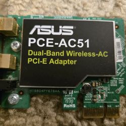 ASUS PCI-E Dual band wireless AC PCI-E Adapter.