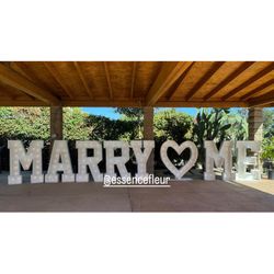 Marry Me Marquee Letters 