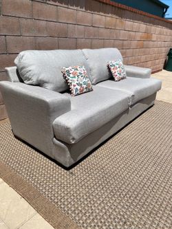 Big gray couch