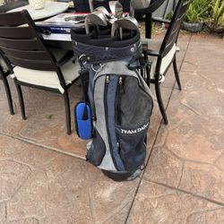 Good Condition TIME DAIWA, Golf Bag With Clubs