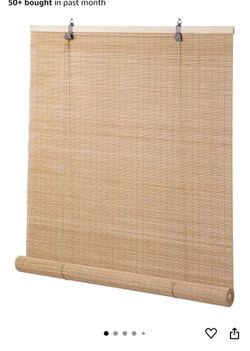 Easy to Install Bamboo Shades for Indoor Windows, Custom Roller Shades for Indoor Window and Outdoor