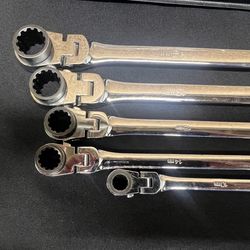 MATCO TOOLS Extra Long Double Box Flex Head Ratchet Wrench Set