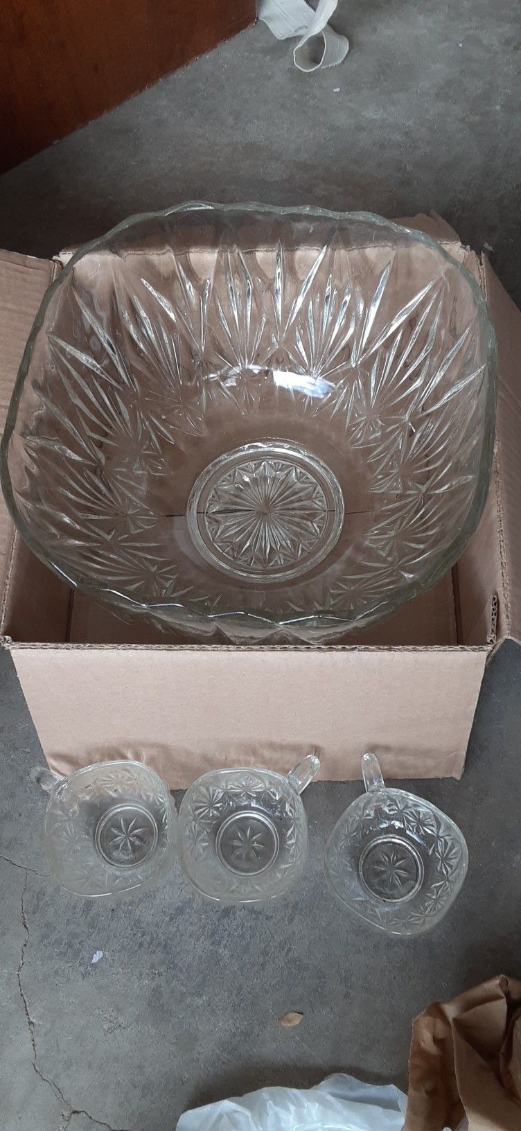 Punch Bowl With Cups