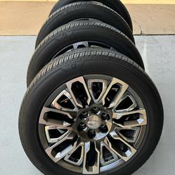 Chevy Silverado Tahoe Suburban 22" Rims / Wheels And Bridgestone Tires