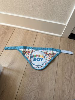 Birthday Boy Dog Bandana Size Medium Large