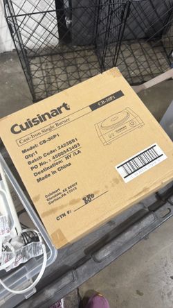 Cuisinart, iron single burner model cb30p1