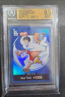 Dodgers one piece card sga 7/2/26 Beckett graded 9.5
