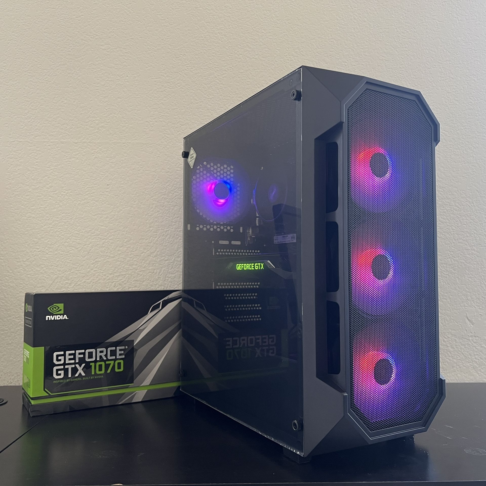 ULTRA FAST Midrange Ryzen 5 Gaming PC Computer (Ryzen 5 5500, GTX 1070, 32GB RAM, 1TB NVMe + 1TB HDD)